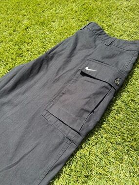 Nike Life Cargo Pants Men’s 38 Black Utility Workwear Streetwear FJ0323-010